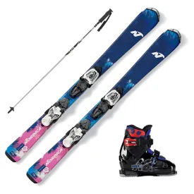 2017 Nordica Little Belle FDT Junior's Ski w/ K2 Juvy Boots and Poles