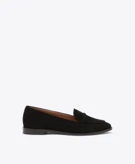 Barry Black Suede Loafers