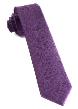 Ceremony Paisley Eggplant Tie