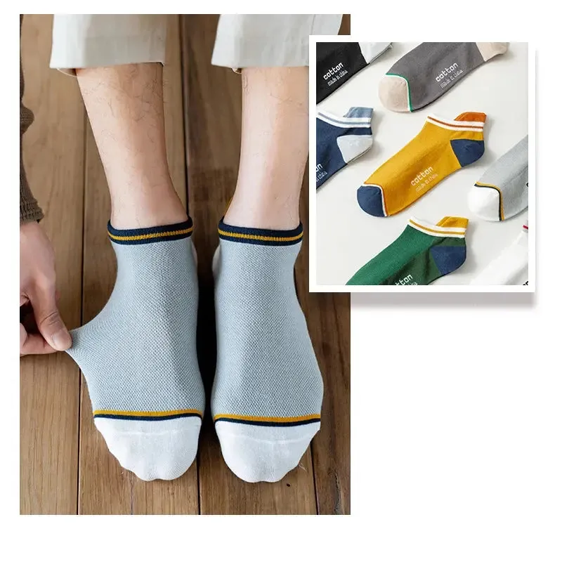 Cotton Man Short Socks Fashion Breathable Ankle Comfortable