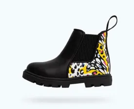 Kensington Treklite Kid's Chelsea Boot - Jiffy Black/Hollywood Cheetah