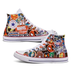 Marvel Stickerbomb Adult Custom Converse