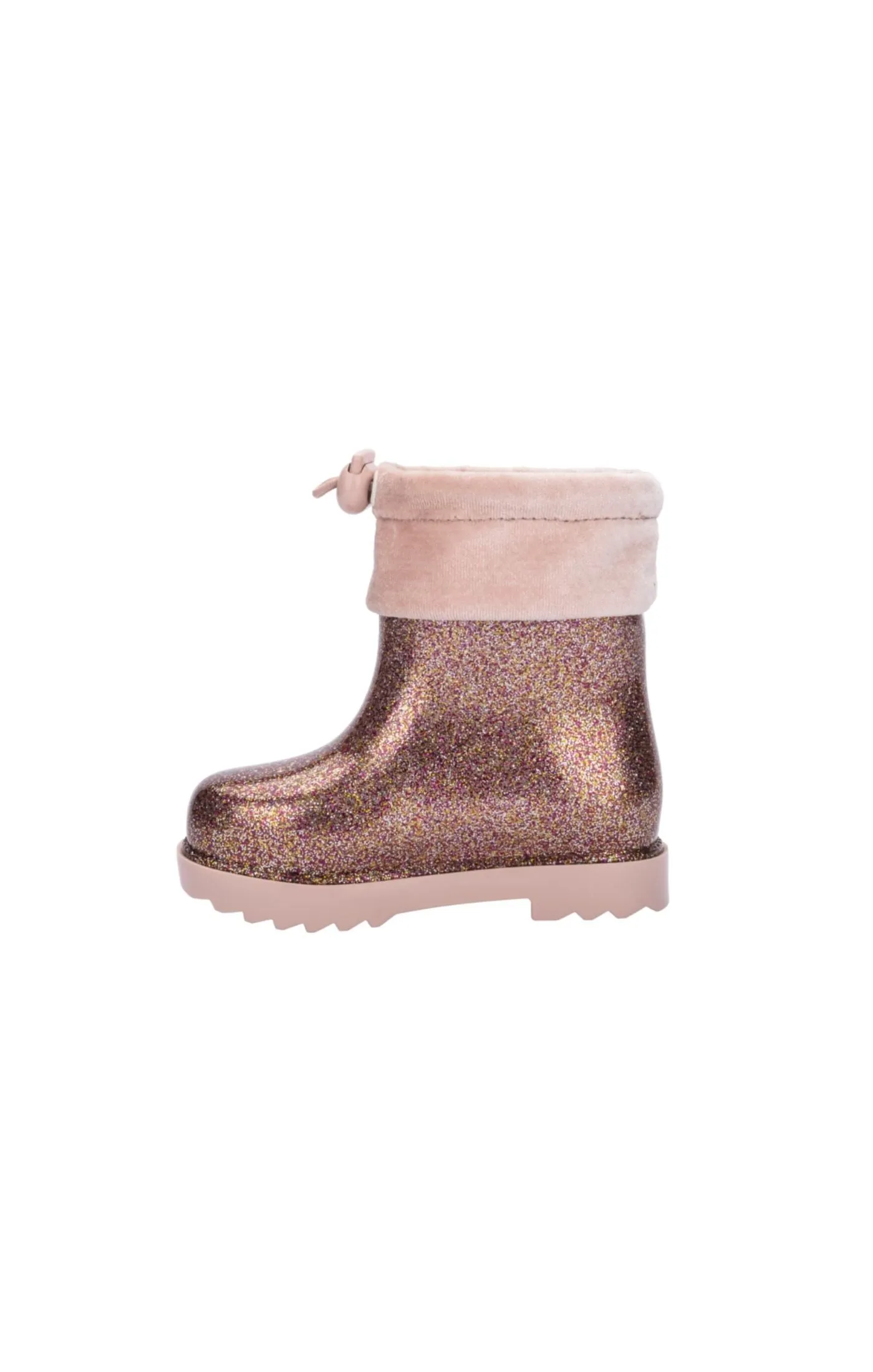 Mini Melissa Rain Boot III BB - Pink Glitter