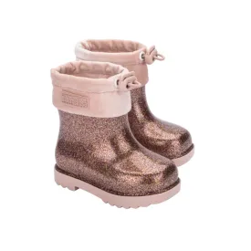 Mini Melissa Rain Boot III BB - Pink Glitter