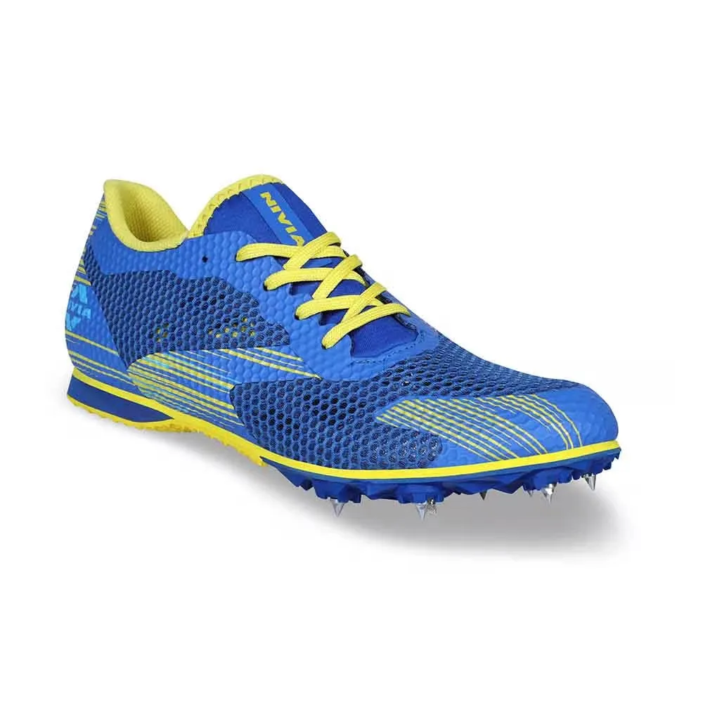 NIVIA TF-800 Track and Field Spikes Running Athletic Shoes (Blue)