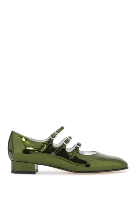 "metallic mary jane ari ARIANA 24 GREEN REFLEX PATENT