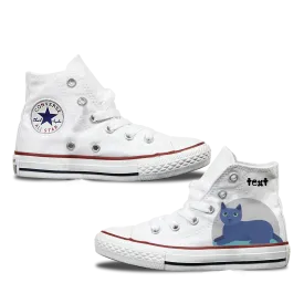 Russian Blue Kids Personalised Converse