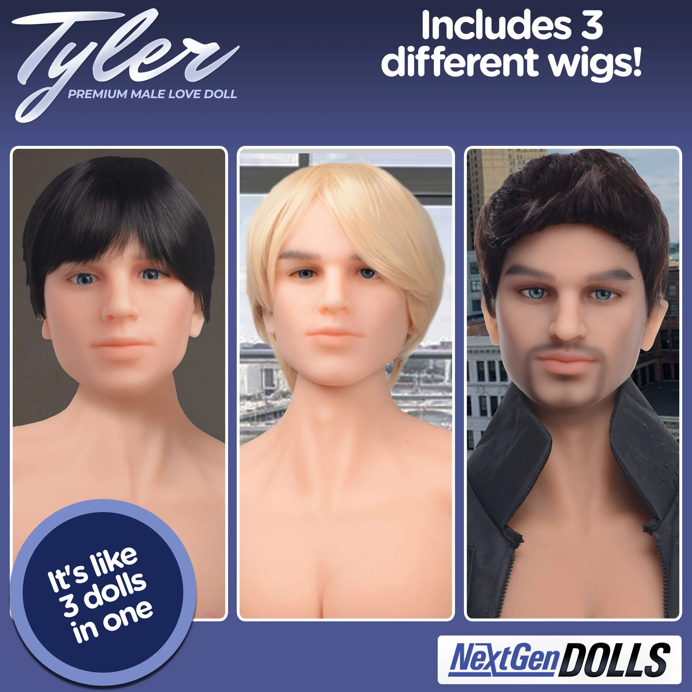 Premium Tyler Fantasy Male Love Doll with Enhanced Features