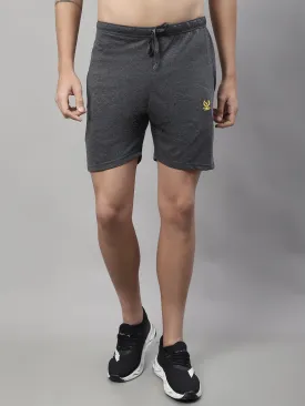 Vimal Jonney Anthracite Regular fit Cotton Shorts for Men