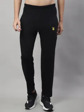 Vimal Jonney Black Regular fit Cotton Trackpant for Men